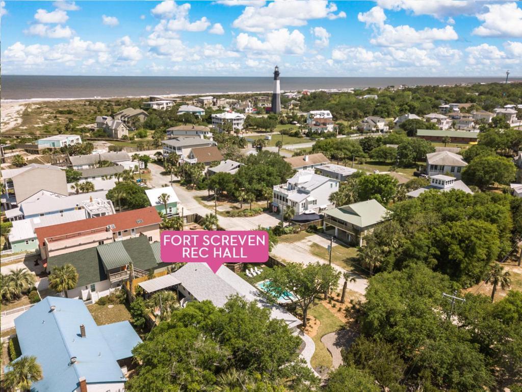 タイビーアイランド Fort Screven Rec Hallヴィラ エクステリア 写真